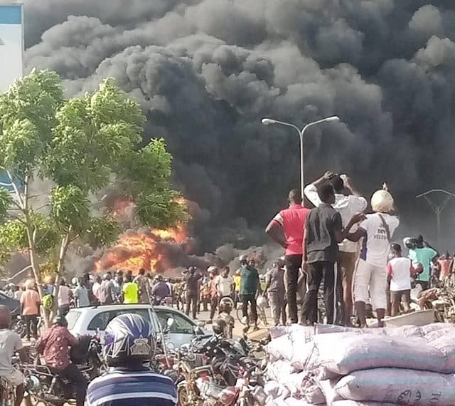 Togo : Incendie à Zongo ; une station d’essence en feu