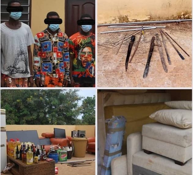 Togo : 4 cambrioleurs, videurs de domiciles, arrêtés à Djagblé