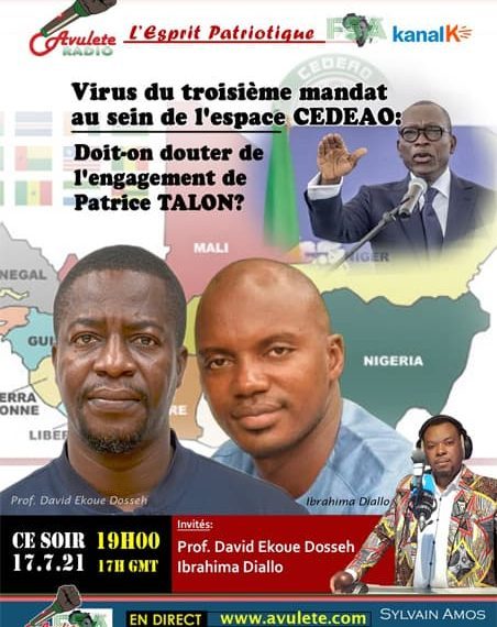 Fenêtre sur l’Afrique du 17 juillet 2021 sur radio Kanal K et Avulete en Suisse