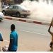 Togo : une voiture prend feu en pleine circulation à Kégué