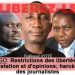 Togo: Restrictions des espaces de liberté d’association, de manifestation, de réunion, d’expression et d’opinions; harcèlement des journalistes.
