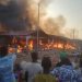 Togo : Un incendie ravage le bloc vivrier du marché provisoire de Kara (Vidéo)