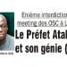 Enième interdiction du meeting des OSC à Lomé : Le Préfet Atabuh et son génie (sic)