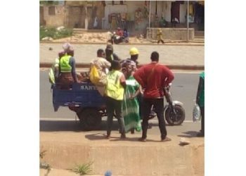 Togo : 4 balayeurs de rue ont frôlé la mort dans un accident de circulation
