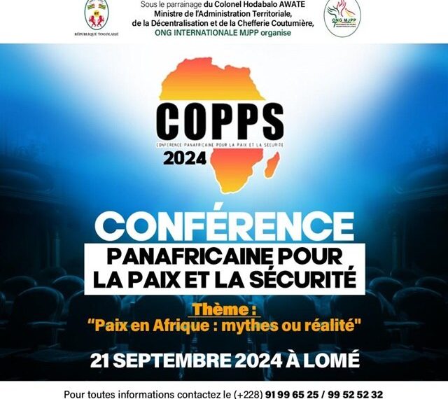 Afrique : l’ONG MJPP annonce officiellement la Conférence Panafricaine pour la Paix et la Sécurité (COPPS 2024)