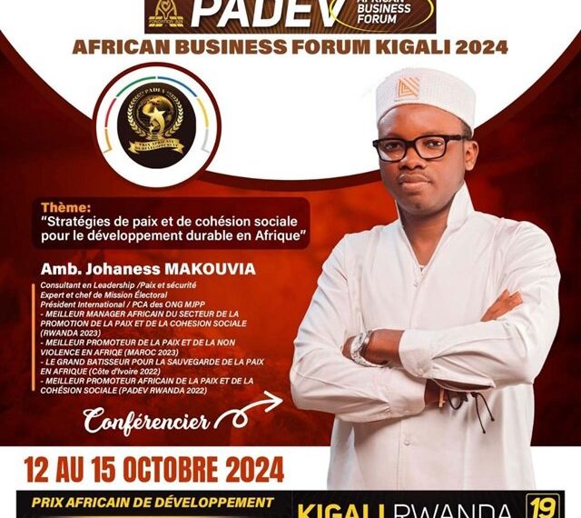 Amb. Johaness Makouvia, Invité Spécial à l’African Business Forum à Kigali