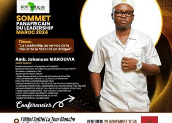 Sommet Panafricain de Leadership au Maroc : Amb Johaness MAKOUVIA Conférencier Principal