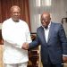 Les présidents Ghanéens élu John Dramani Mahama (g) et sortant Nana Akufo-Addo (d) | Photo: NAA