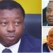 Le premier Ministre Faure Gnassingbé (g), le président du GNEBTP Cyrille Yawo Agbessi Tsogbé (h,d), et le ministre des Travaux publics et des Infrastructures Sani Yaya (b,d) | Infog: Le Correcteur