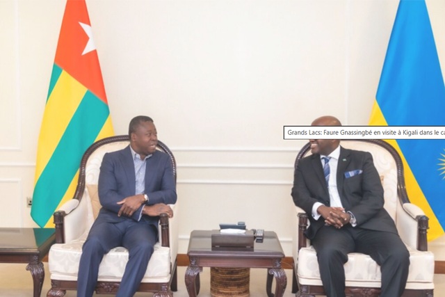 Diplomatie régionale : Faure Gnassingbé en visite de travail à Kigali pour la paix dans les Grands Lacs