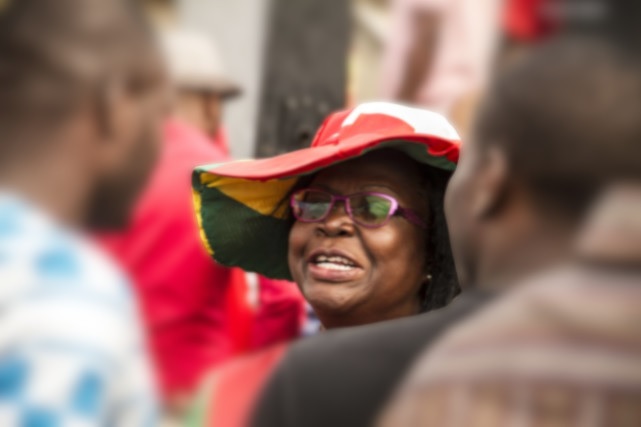 Brigitte Adjamagbo Johnson au temps fort de la C-14 | Photo Archives: DR